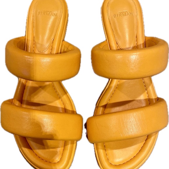 Alexandre Birman fashionably flops, beautiful orange leather, made in Brazil, 39 - Picture 11 of 14